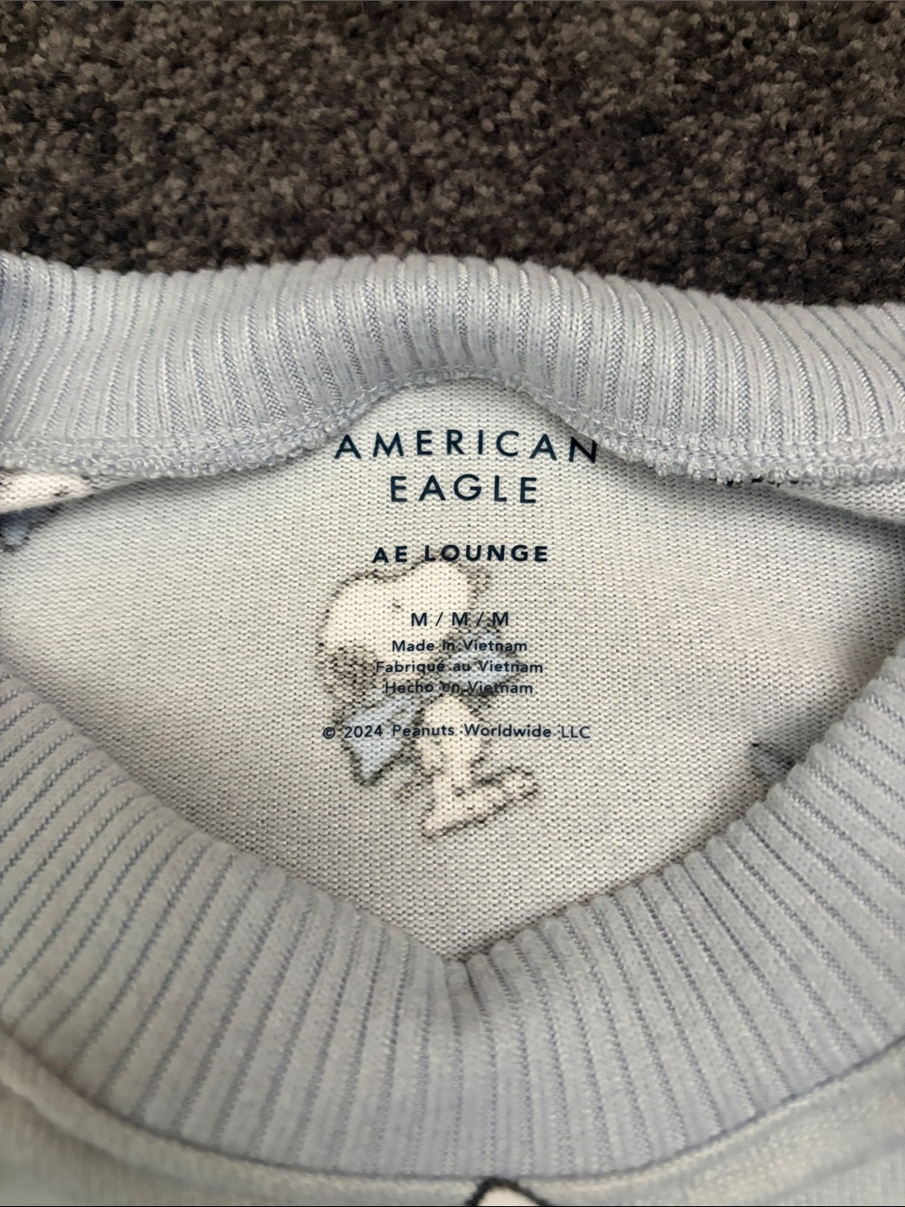 AMERICAN EAGLE LOUNGE - SNOOPY TOP - M - Picture 4 of 5